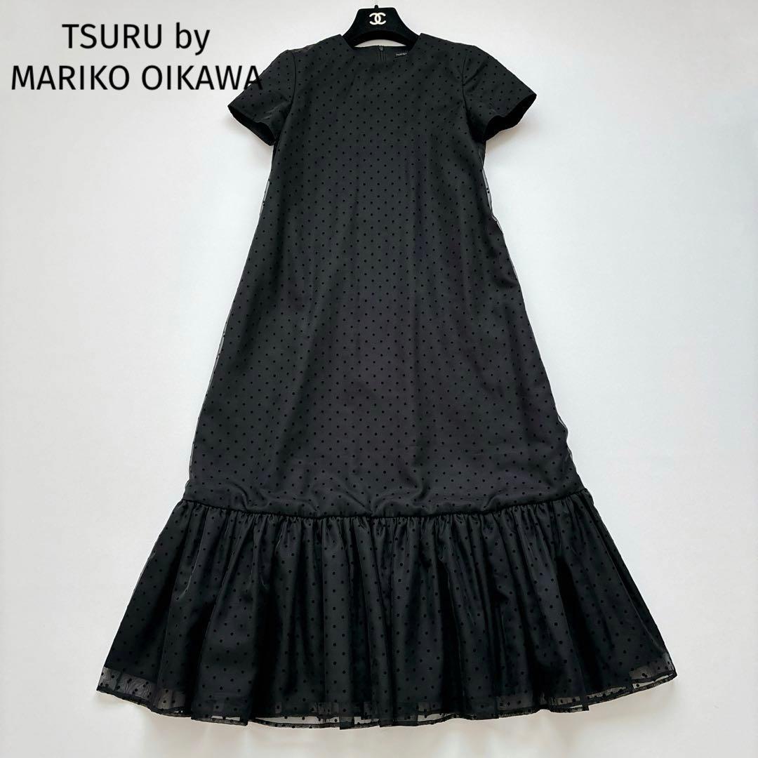 美品✧ツルバイマリコオイカワ Pose フロッキードットワンピース