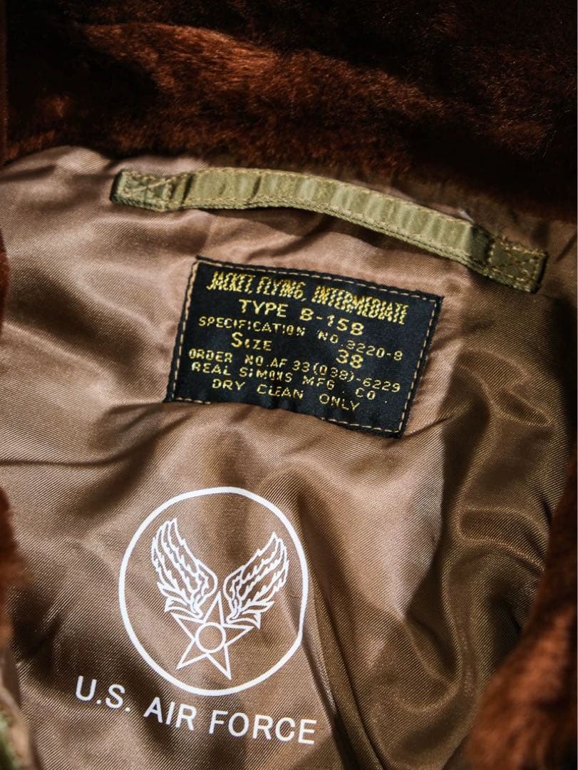 40 Lサイズ希少B-15B初期型復刻MA-1前身ムートン REALSIMONS - メルカリ