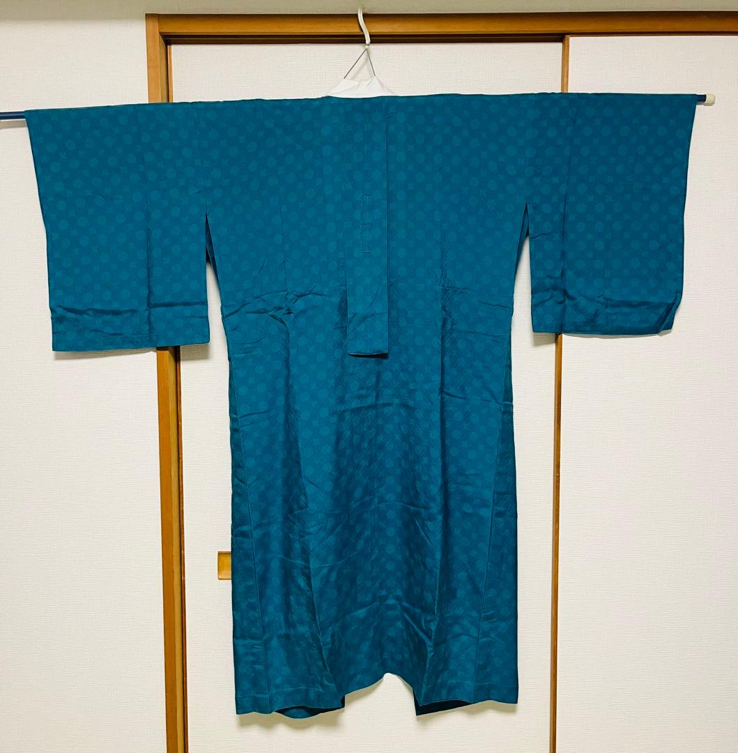 正絹】となみ織物 南蛮七宝 洗える長襦袢 夏単衣用 日本和装 共布居敷