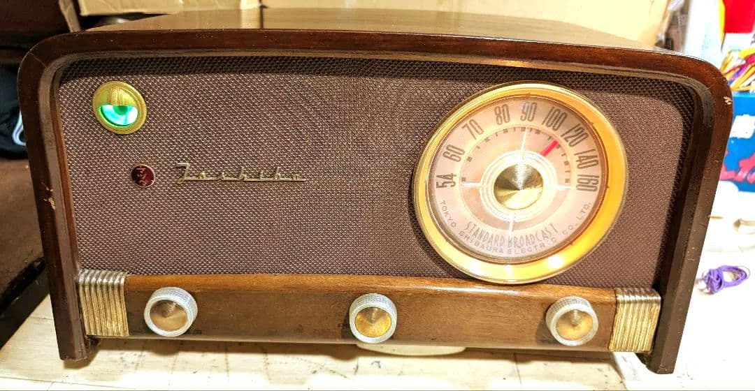 マツダ614A 昭和レトロ真空管ラジオ bluetooth付 家族団らん - メルカリ