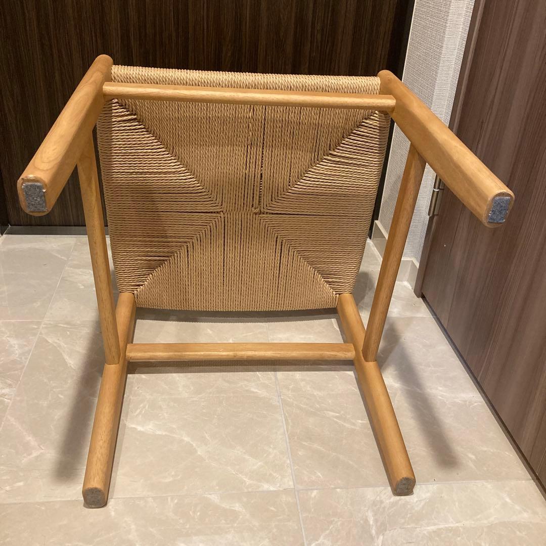 おすしファン様専用 美品 無印良品 木製ペーパーコードチェア