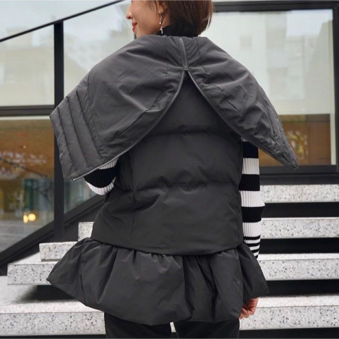 極美品TREFLE+1 トレフル 4wayダウンジャケット黒 01サイズゆったり