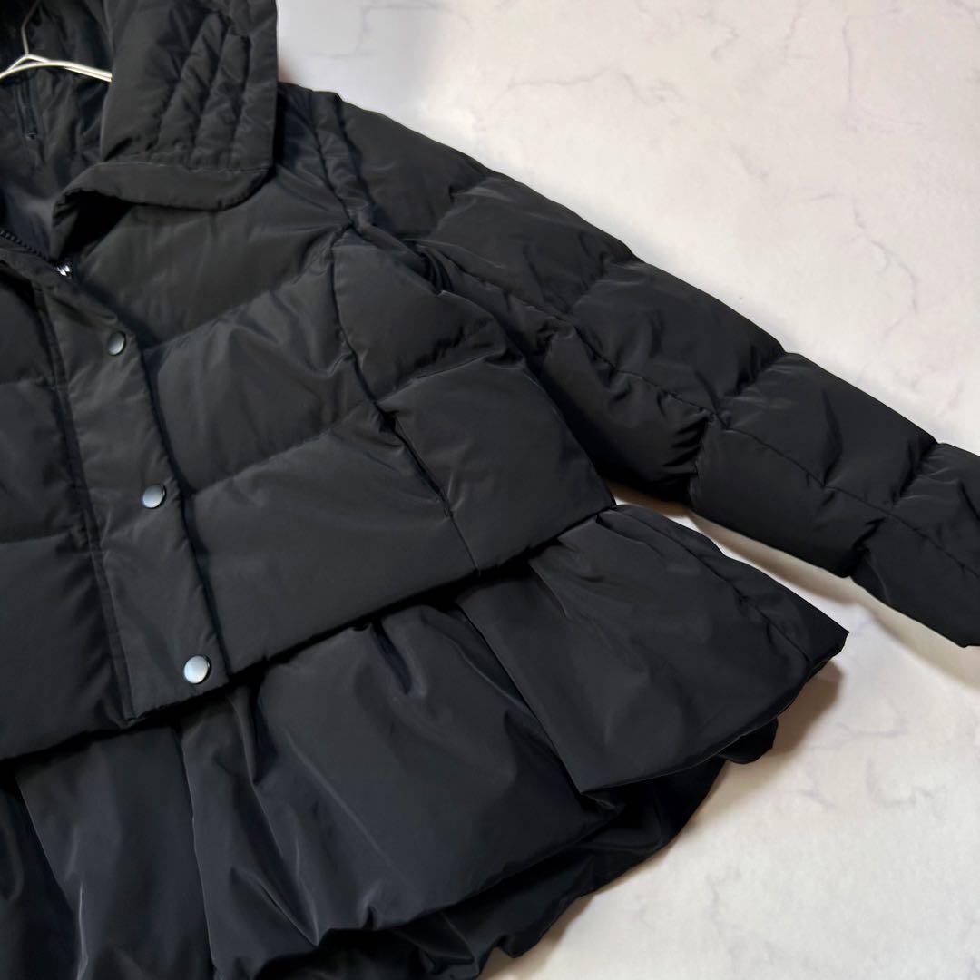 極美品TREFLE+1 トレフル 4wayダウンジャケット黒 01サイズゆったり