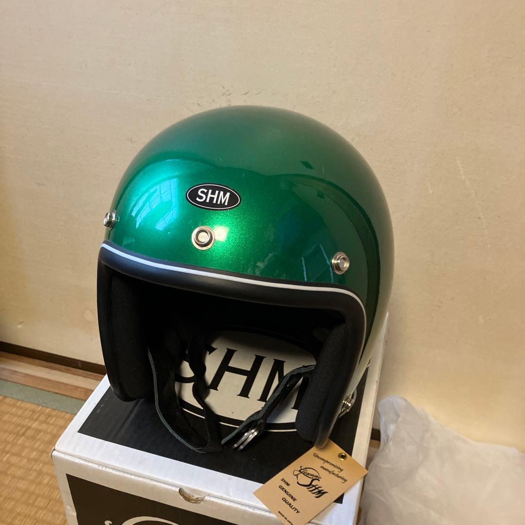 SHM スモールジェットヘルメット グリーンメタリック LOT501 Lサイズ SHM スモールジェットヘルメット グリーンメタリック LOT501 Lサイズ
