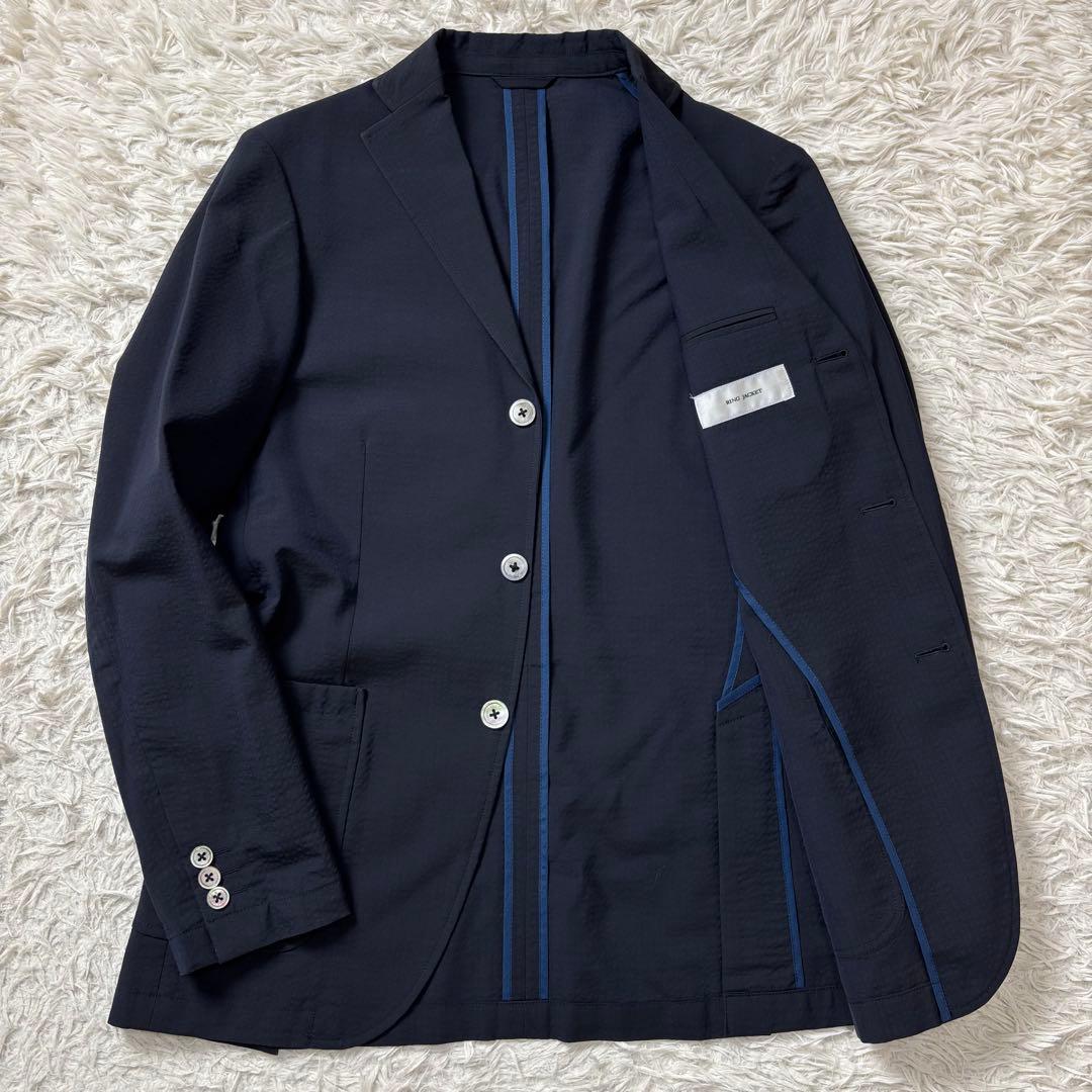 RING JACKET テーラードジャケット アンコン ストレッチ - メルカリ