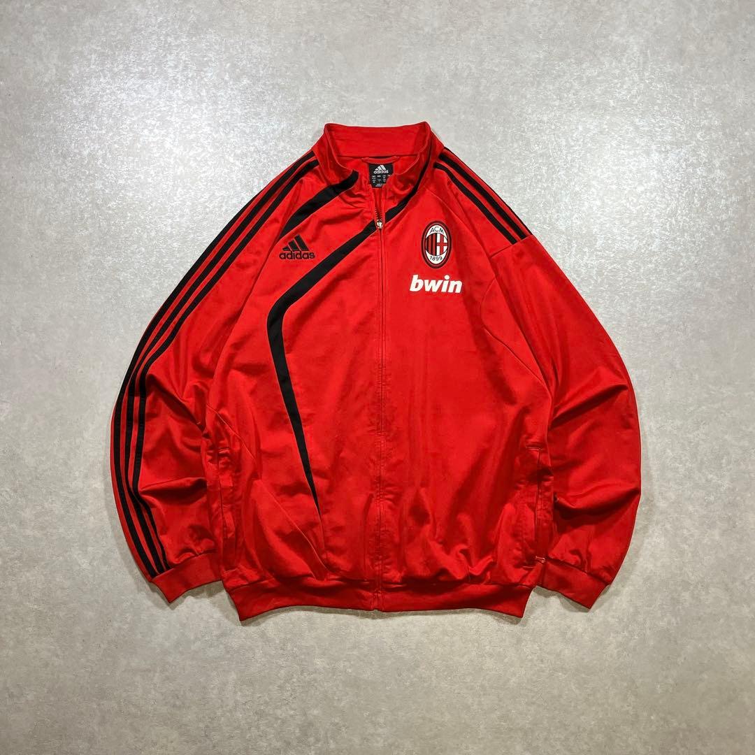 adidas ACミラン ジップアップジャケット ジャージ 両面プリント