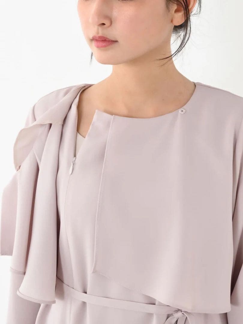 cahoさんコラボソフトドビーアシメラッフルワンピース regularの通販