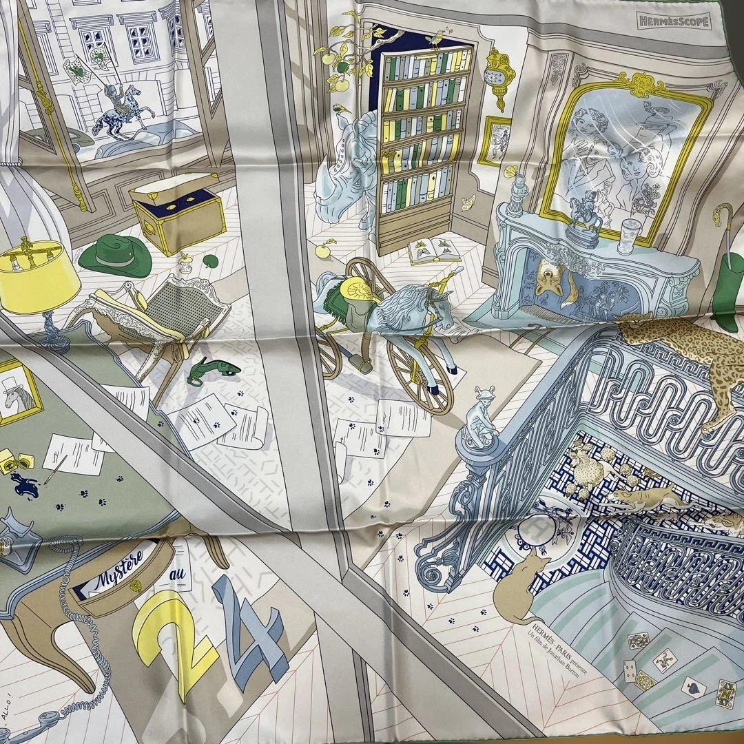 新品未使用　タグ付き　エルメス カレ 90 《24番地のミステリー》