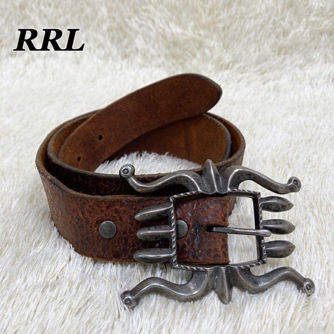 希少】RRL ベルト ビンテージ イタリア製 30インチ ラルフローレン
