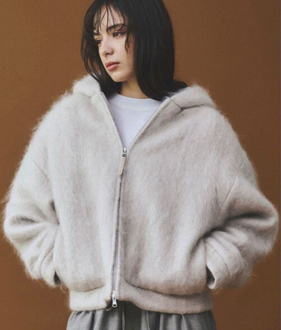 LE GLAZIK | ウールモヘヤ ジップパーカー