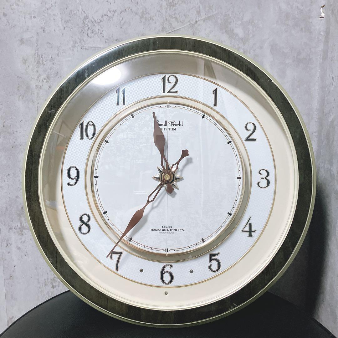 希少】リズム スモールワールド 掛け時計 パルタージュ 4MN470RA