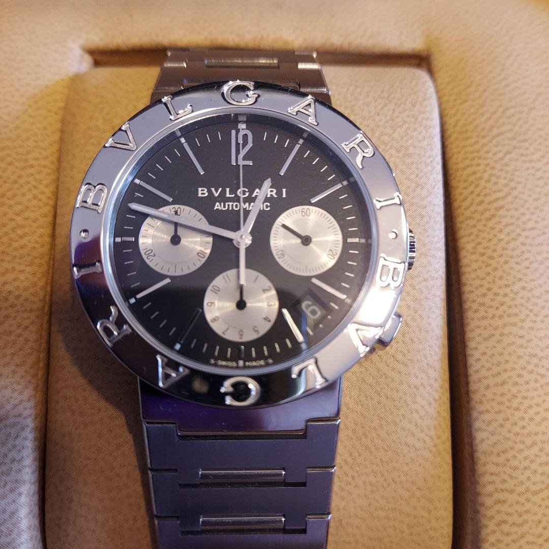 超美品 ブルガリI BB38SSCH クロノグラフ メンズ腕時計 - メルカリ