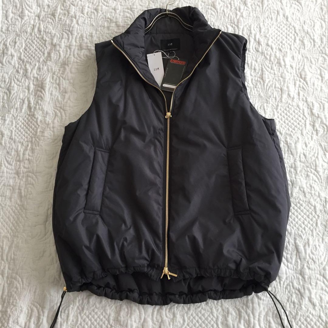 《未使用》23区 ベストジャケットグレー
