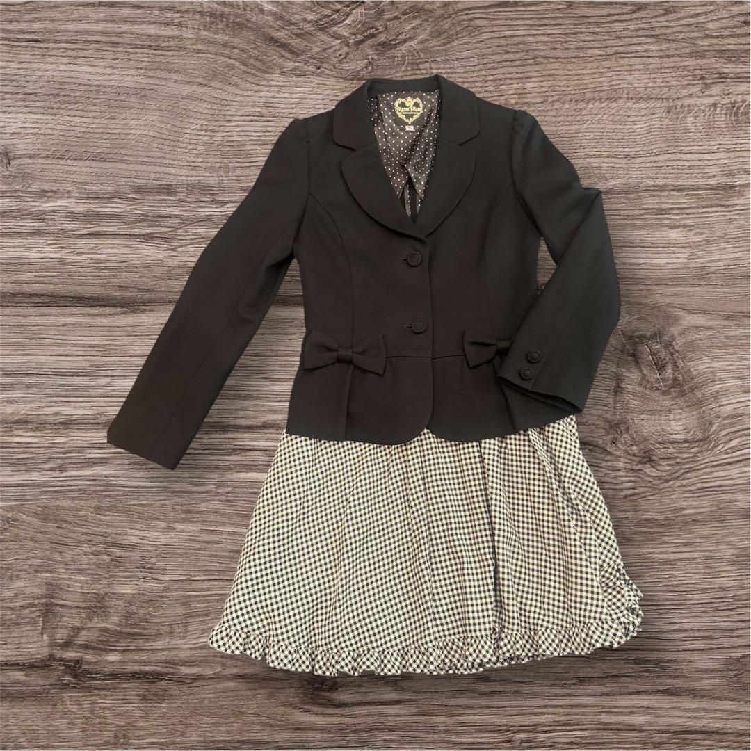 美品】フォーマル セットアップ 160 女の子 メゾピアノ 卒服 - メルカリ