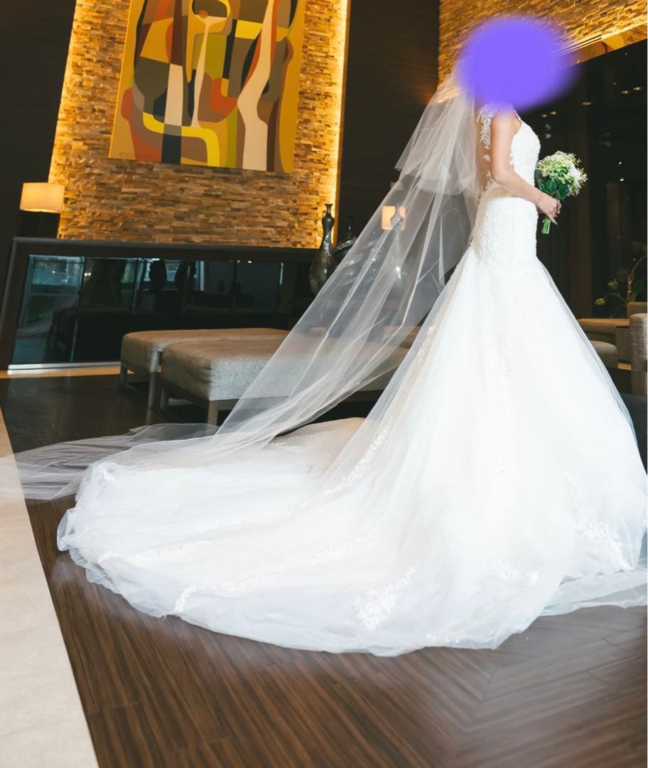 YNS WEDDING】ウェディングドレス/専用パニエ・持ち運び用バッグ付き