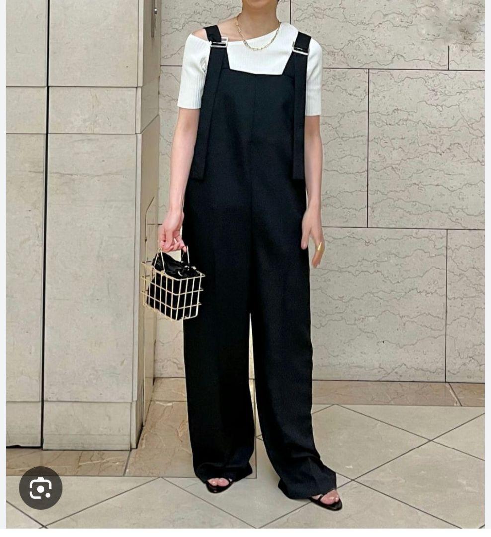 ☆美品☆《NOBLE》24SS サスペンダー オールインワン 36