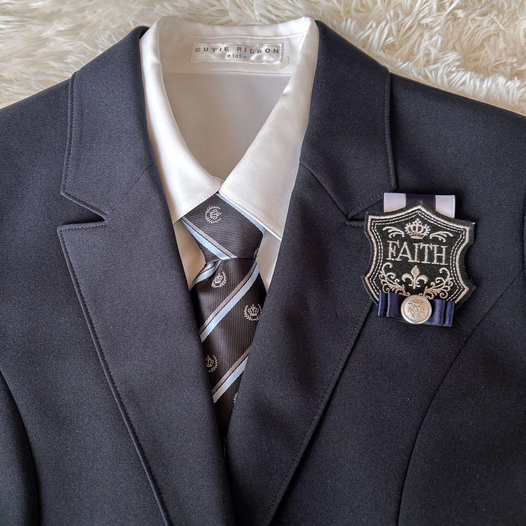 CUTIE RIBBON キッズフォーマル 165 女の子 スカートスーツ 紺 - メルカリ