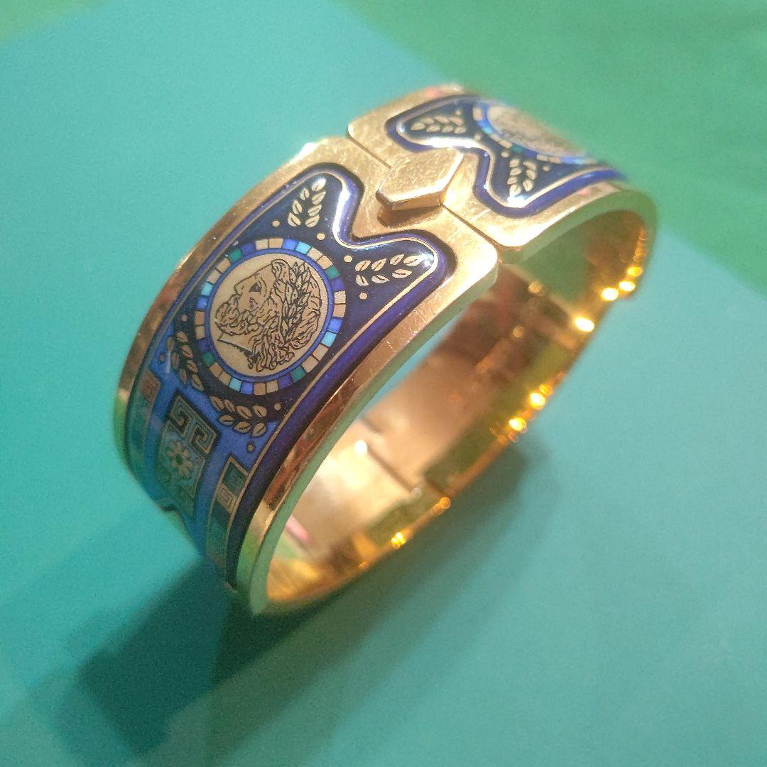 ビンテージ品FREY WILLEエナメルバングル☆ギリシャ神話モチーフ