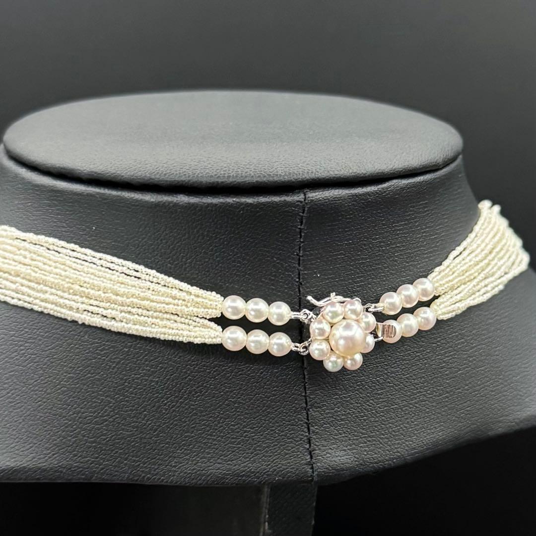 田崎真珠 砂ケシパールネックレス K14WG 20連 47.5㎝ - メルカリ