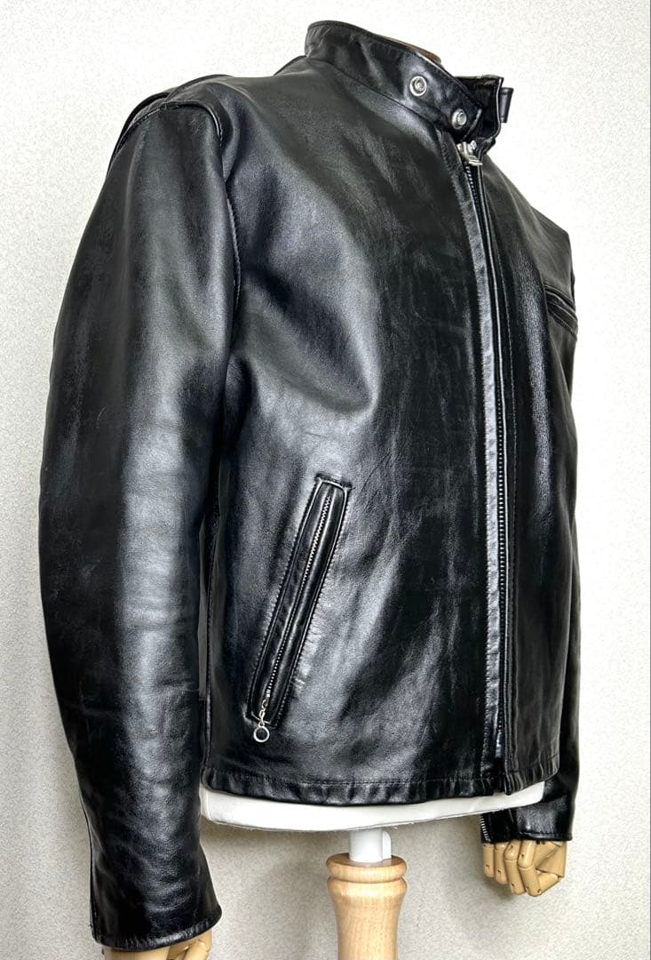 ③schott【42】641ライナー付 米国製◇革ジャンninjaハーレーgpz