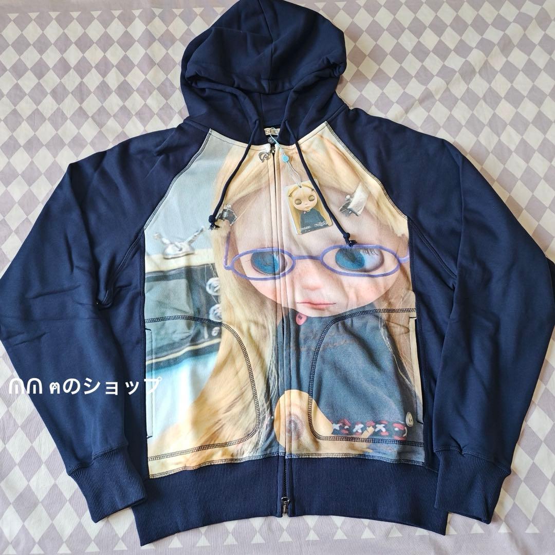 coyseio X blythe ジップアップパーカー ネイビー - メルカリ