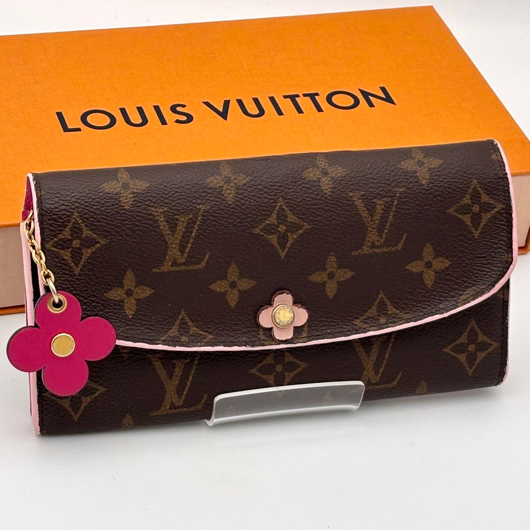 ルイヴィトン モノグラム ポルトフォイユ エミリー フラワー 長財布