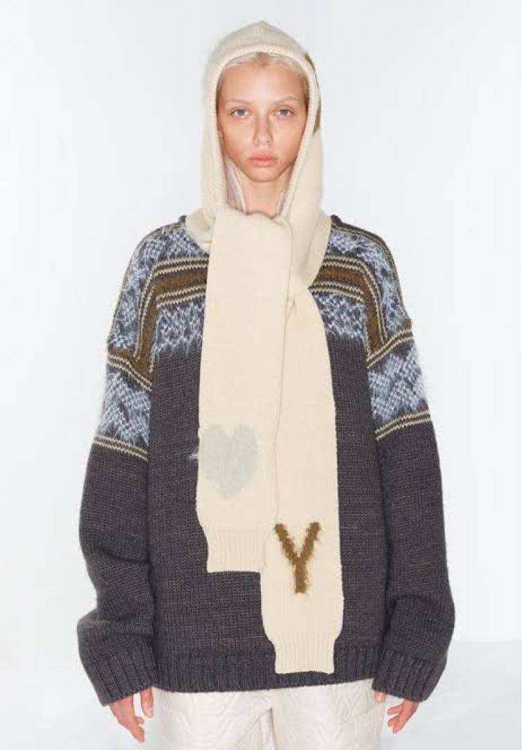 Open yy オープンワイワイ ニットマフラー - メルカリ