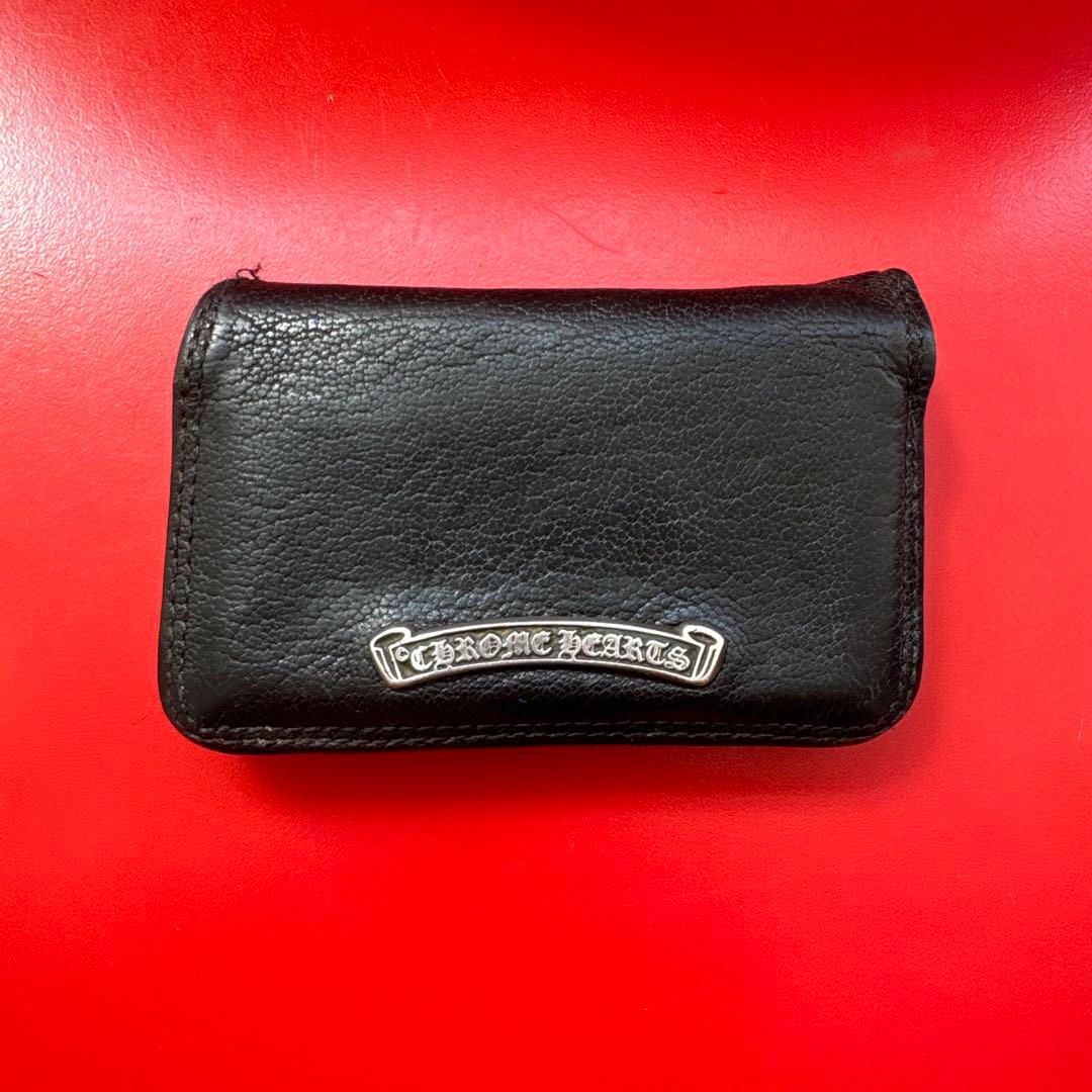 250vCHROME HEARTS クロムハーツ カードケース 名刺入れ Chrome Hearts†超希少品†クロス カードウォレット (CHROME HEARTS