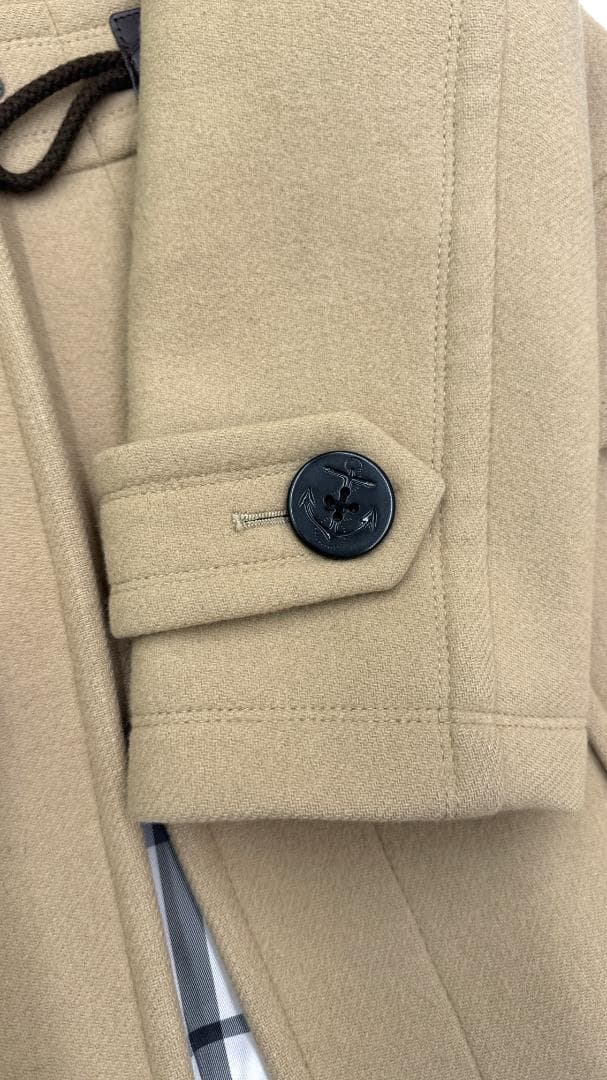 ☆ BURBERRY三陽商会 ウールブレンド ダッフルコート 38 ベージュ系