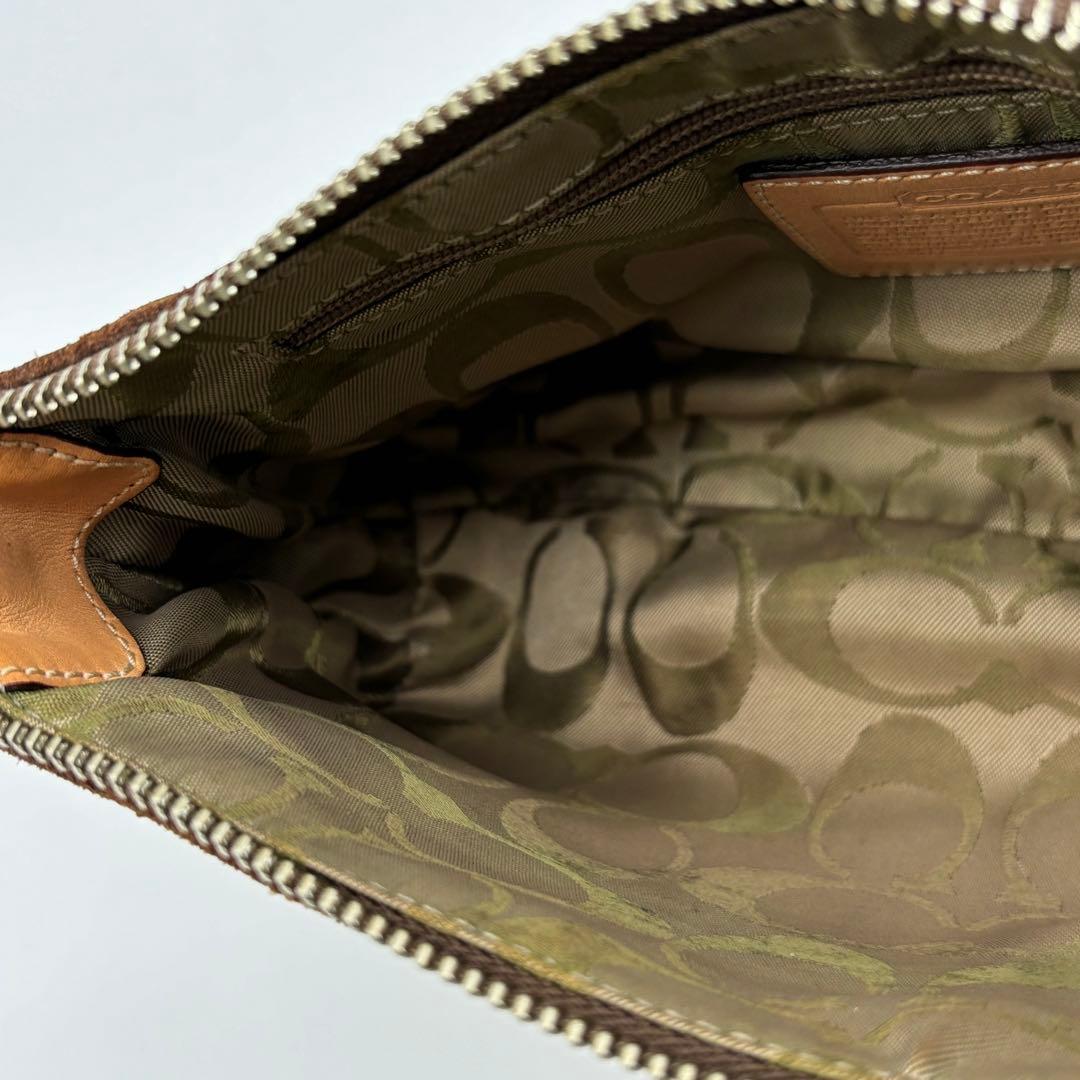 希少 COACH コーチ ミニ アクセサリーポーチ シグネチャー パッチ