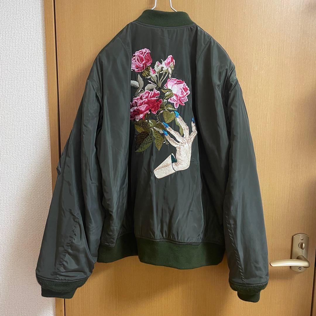 UNDERCOVER アンダーカバー MA-1ブルゾン バックロゴ M カーキ - メルカリ