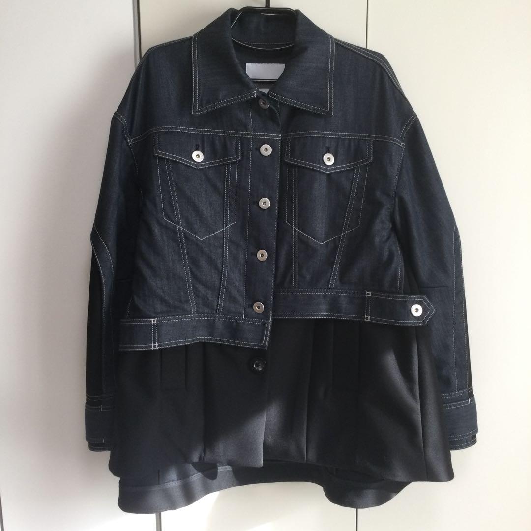 未使用タグ付き】UN3D. デニムディテール ドッキングテントコート 36