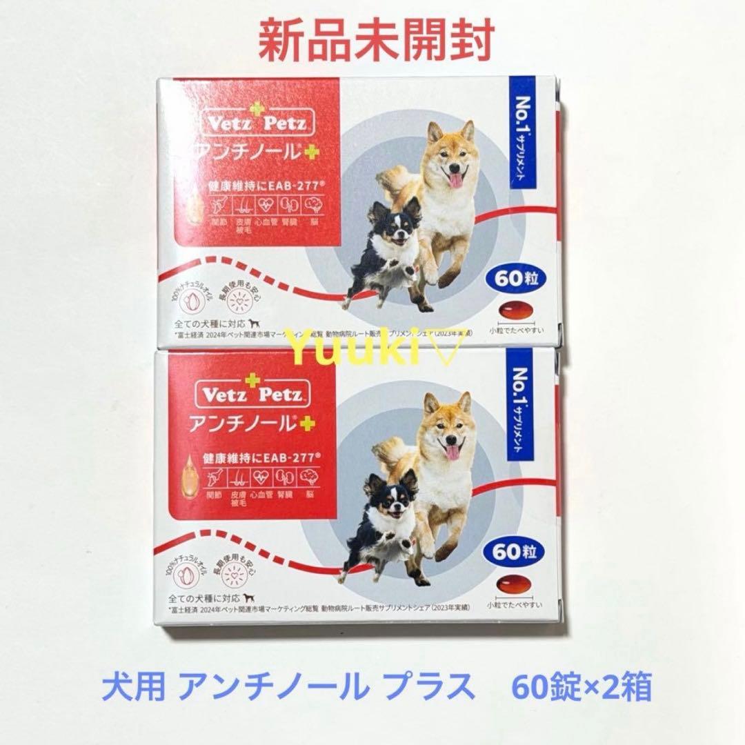 新品未開封】犬用 アンチノール プラス 60錠×2箱 - メルカリ