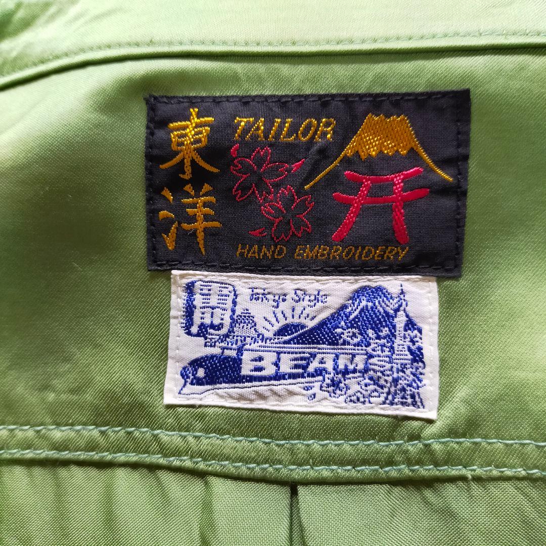 BEAMSBOY×東洋 龍刺繍 スカチャイナジャケット チャイナシャツ