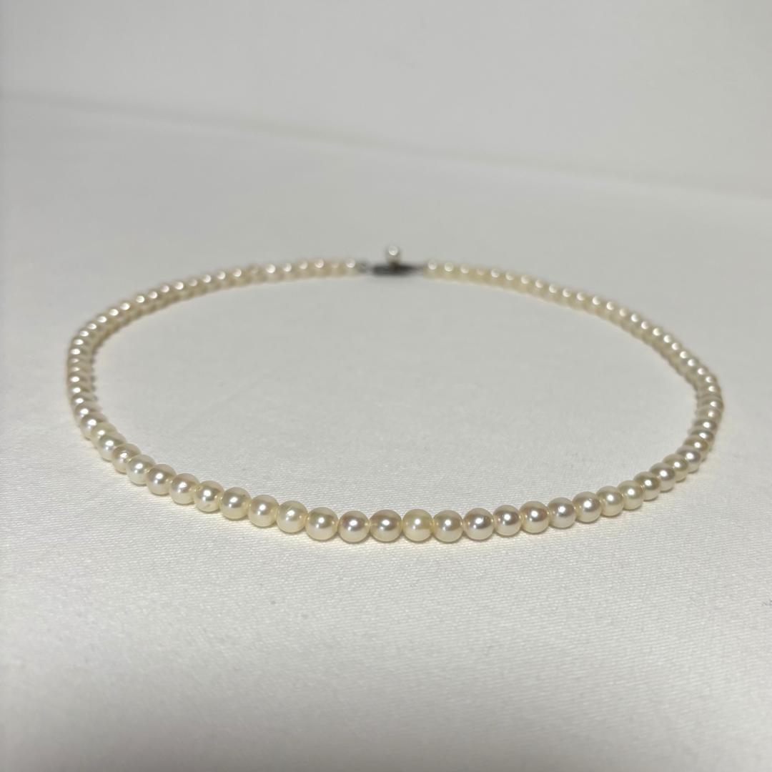 あこや本真珠 ネックレス 4.80mm～5.40mm K14 ミニ鑑別書 糸替済