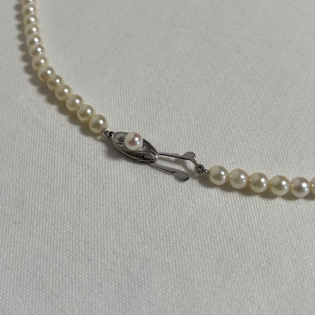 あこや本真珠 ネックレス 4.80mm～5.40mm K14 ミニ鑑別書 糸替済