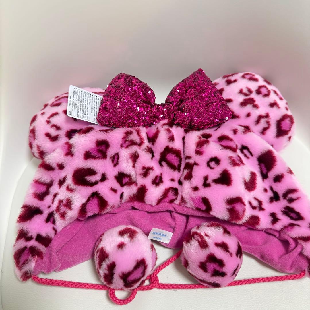 ディズニー ファンキャップ ヒョウ柄 ミニーマウス - メルカリ