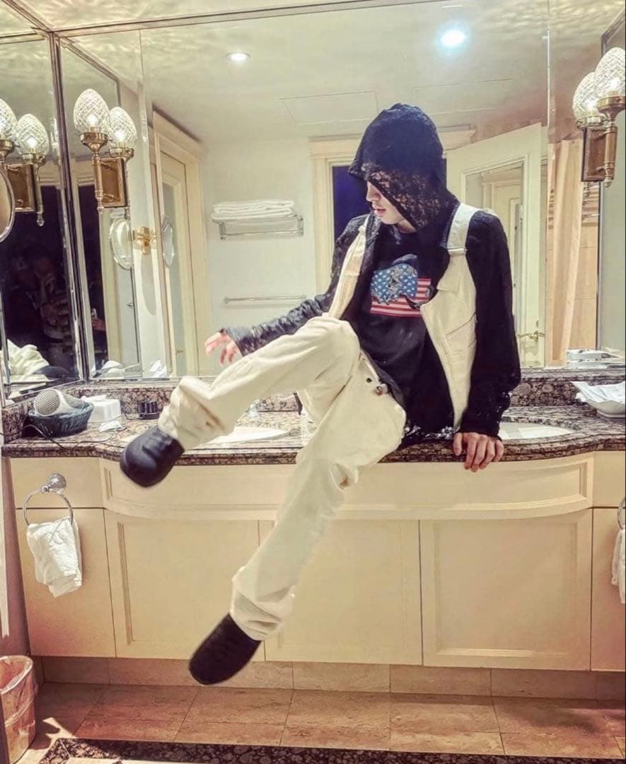 ホワイト フレアデニム swag - メルカリ