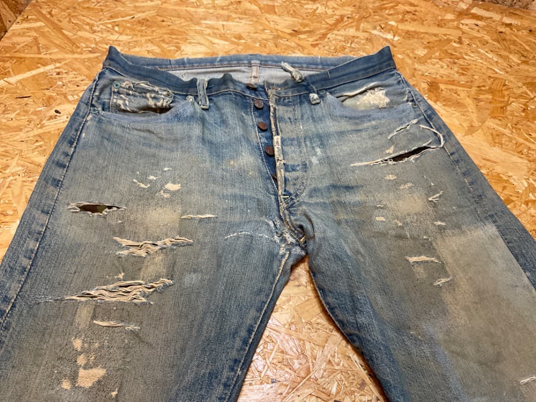 ボロボロ 雰囲気系 リーバイス 501 66前期 デニムパンツ - メルカリ