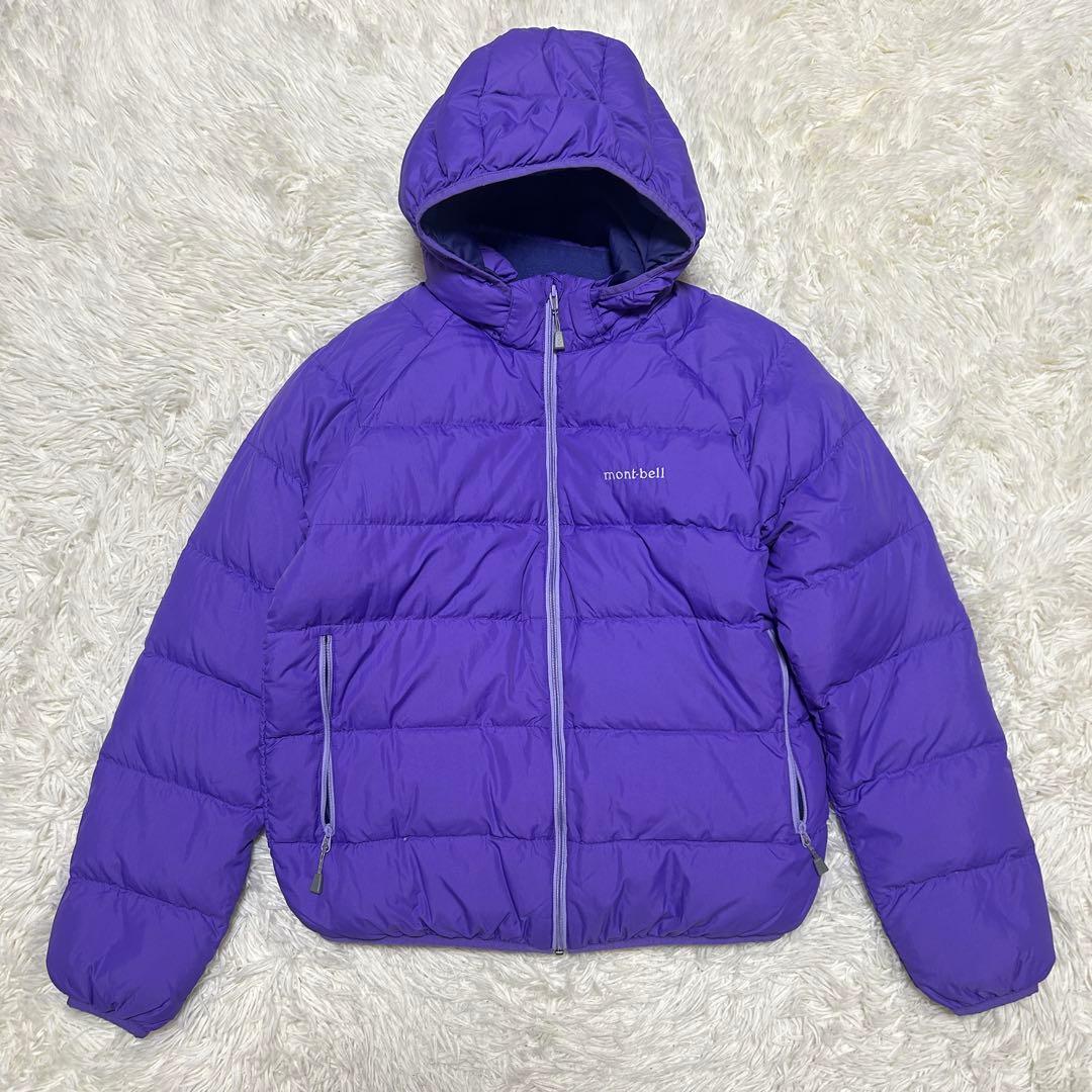 mont-bell モンベル キッズ 160 ダウンジャケット パープル 袋付