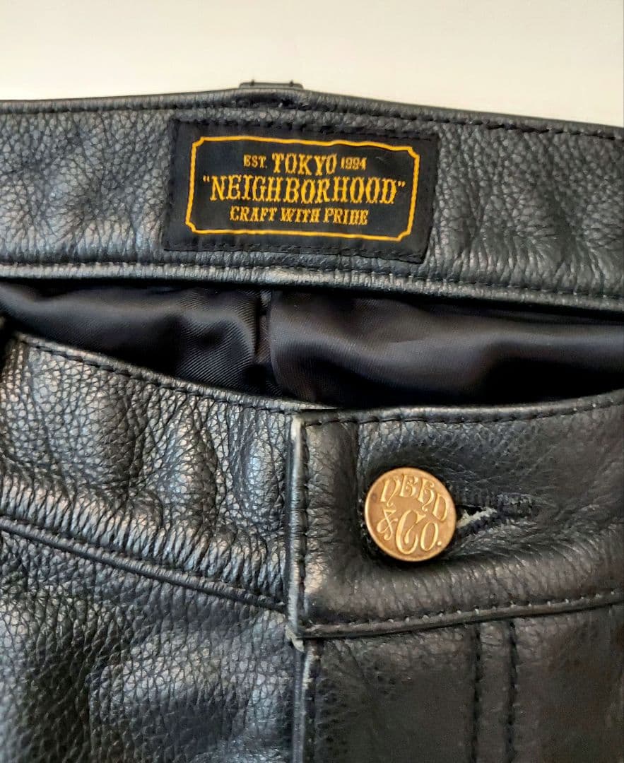 東京インディアンズ レザー パンツ ネイバーフッド チャレンジャー