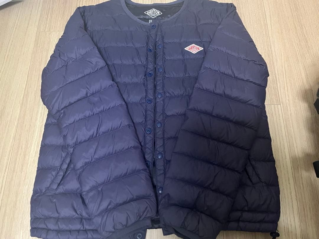 DANTON 定番　インナーダウンジャケット 36 DANTON ダントン インナーダウン ブラック 36 - メルカリ