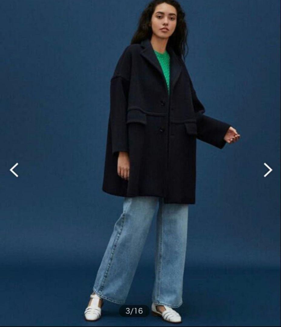 FRANZIUS NO HOOD ジャケット 青系チェック