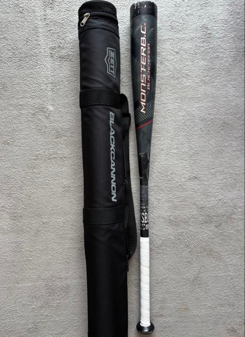ZETT ブラックキャノン　モンスターB.C 84cm 軟式FRP製バット モンスターブラックキャノンHYDRA ヘッドバランス