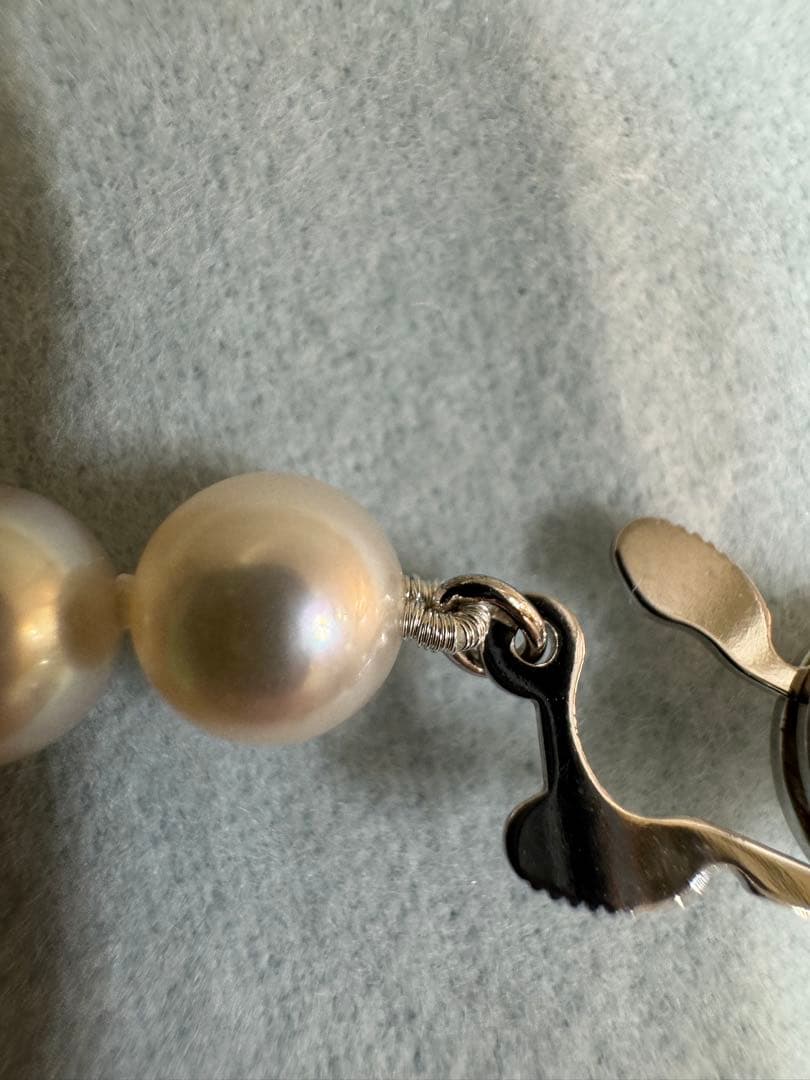 ミキモト　真珠　パール　ネックレス　SIL　Mチャーム付き　6.5m～7.0m