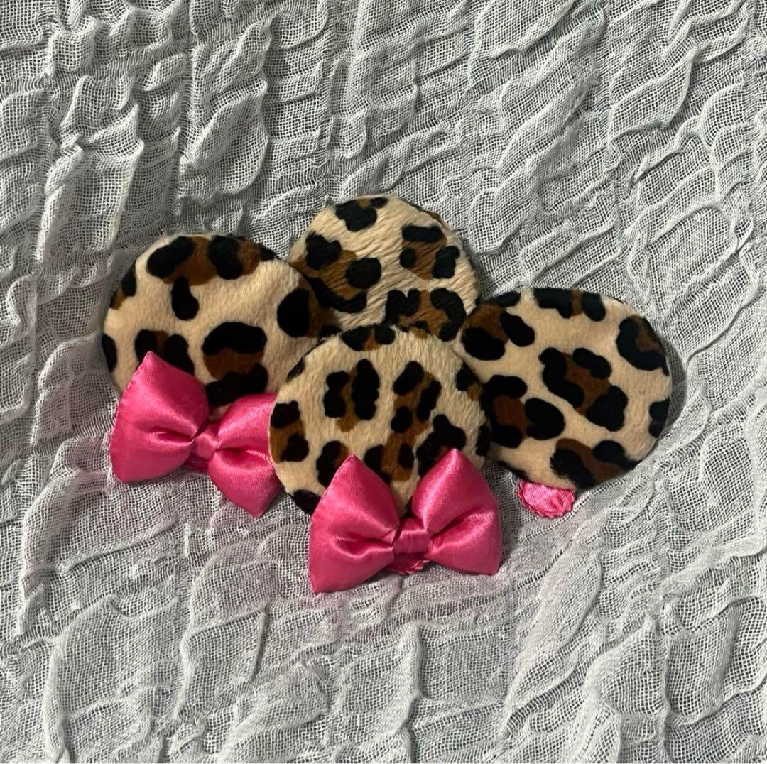 ディズニー ミニー ヒョウ柄 ヘアピン パッチン ヘアクリップ - メルカリ