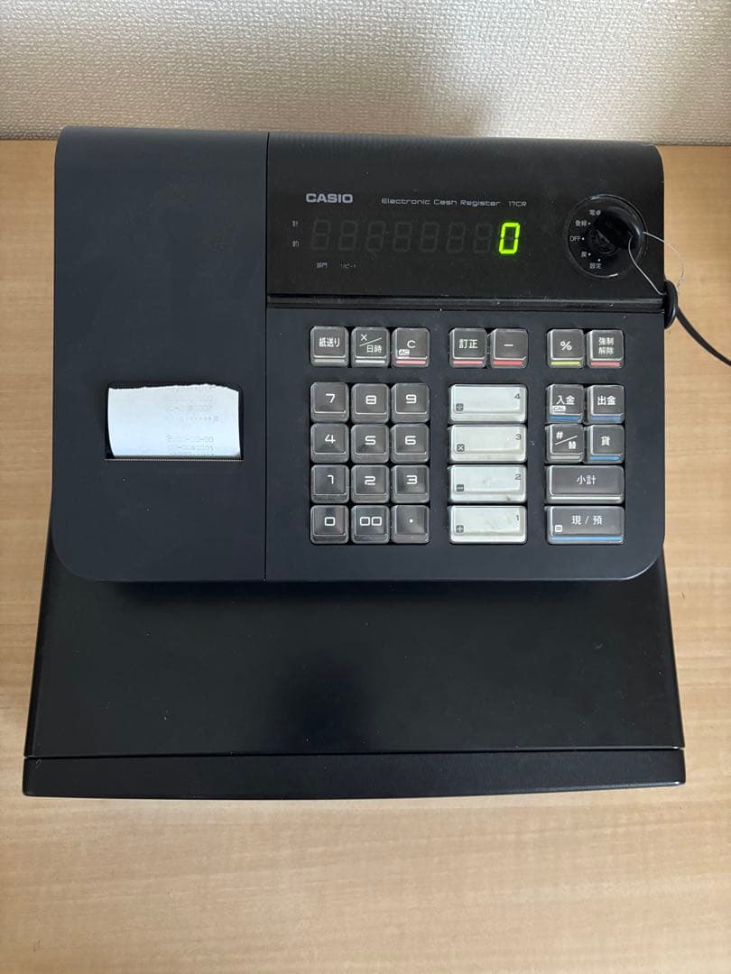 カシオ 17CR レジスター　簡単操作 カシオ電子レジスター 17CR