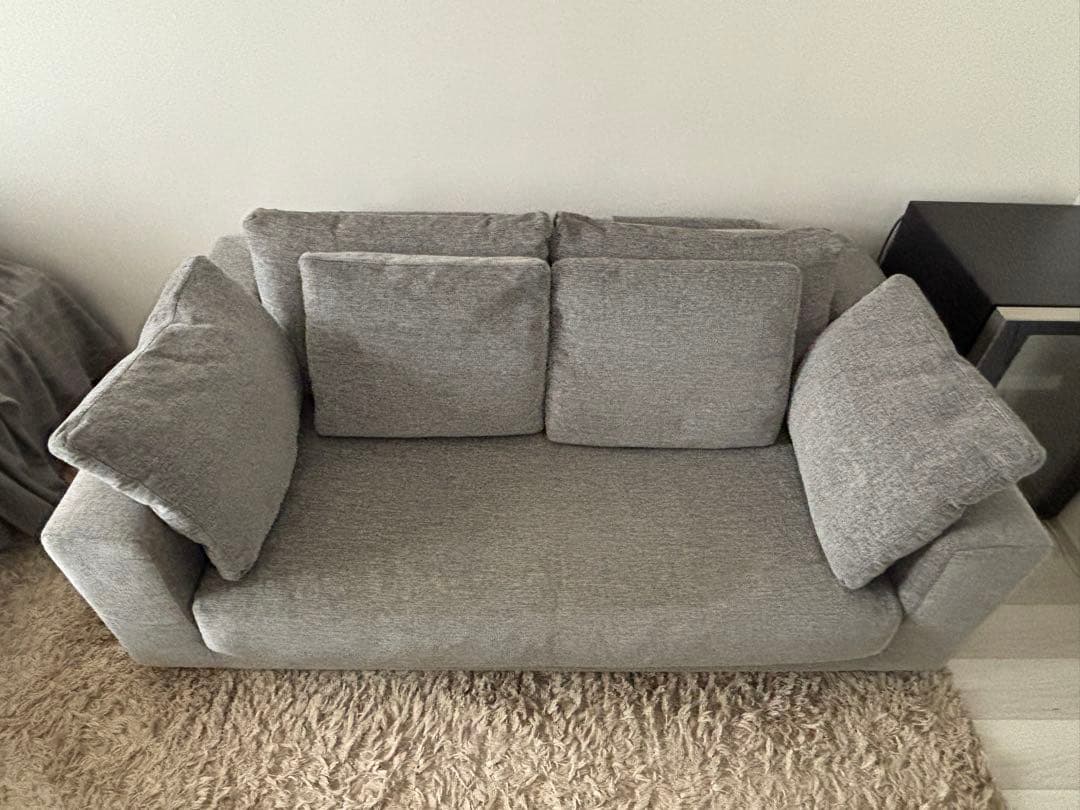 LIVING HOUSE】当時の価格30万・カバリングソファ・羽毛・2.5人用