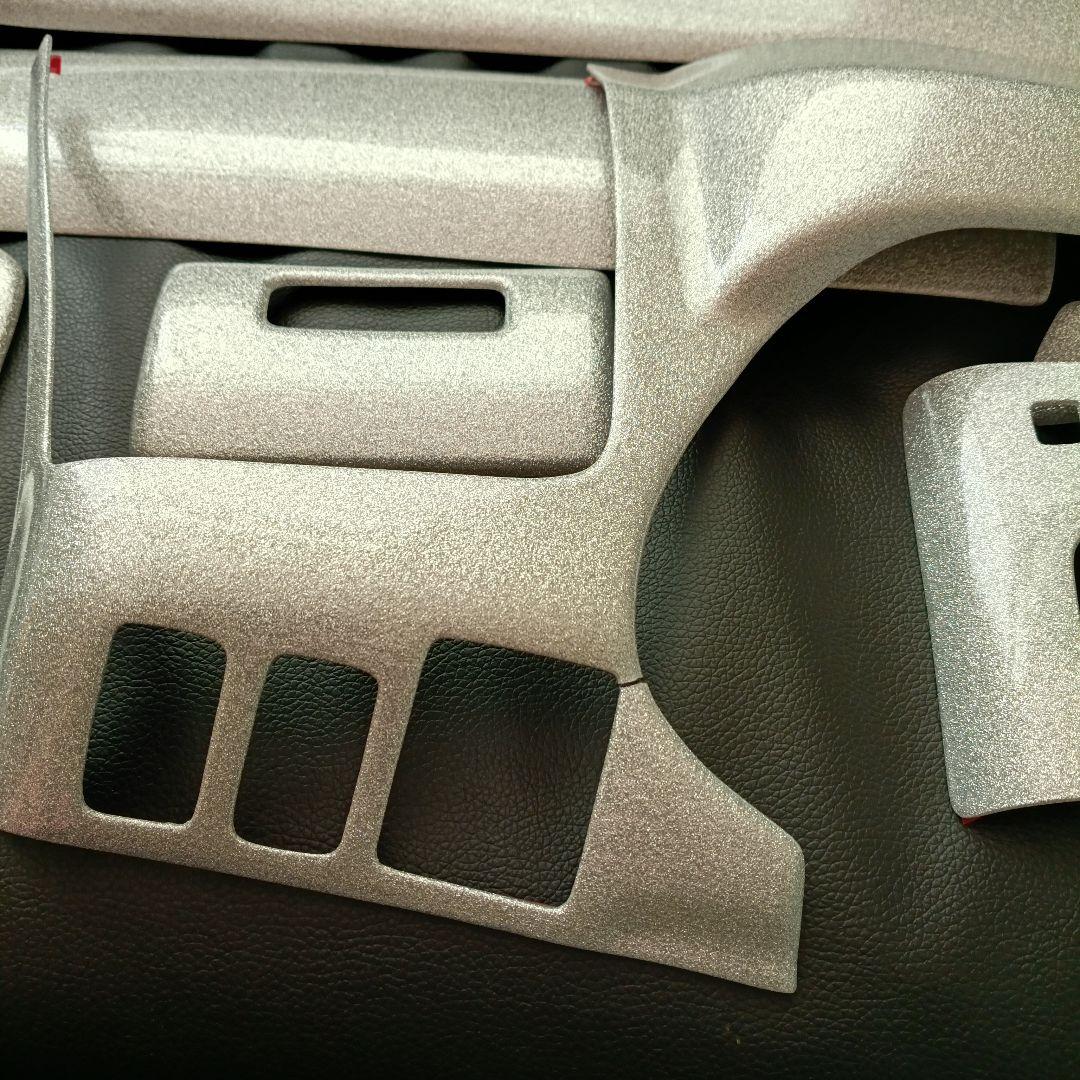 訳有 200系 ハイエース 1型 2型 3型 標準 インテリアパネル シルバー