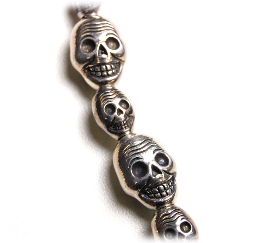 ナンバーナインxマジカルデザイン スマイルスカルウォレットチェーン